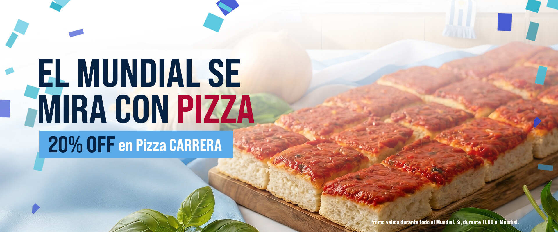 El Mundial se mira con PIZZA