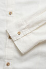 LONG SLEEVE LINEN SHIRT White