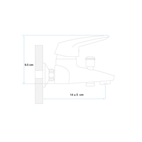 Griferia De Ducha Externa Monocomando Incluye Flexible Telefono Y Soporte Aqualia 000