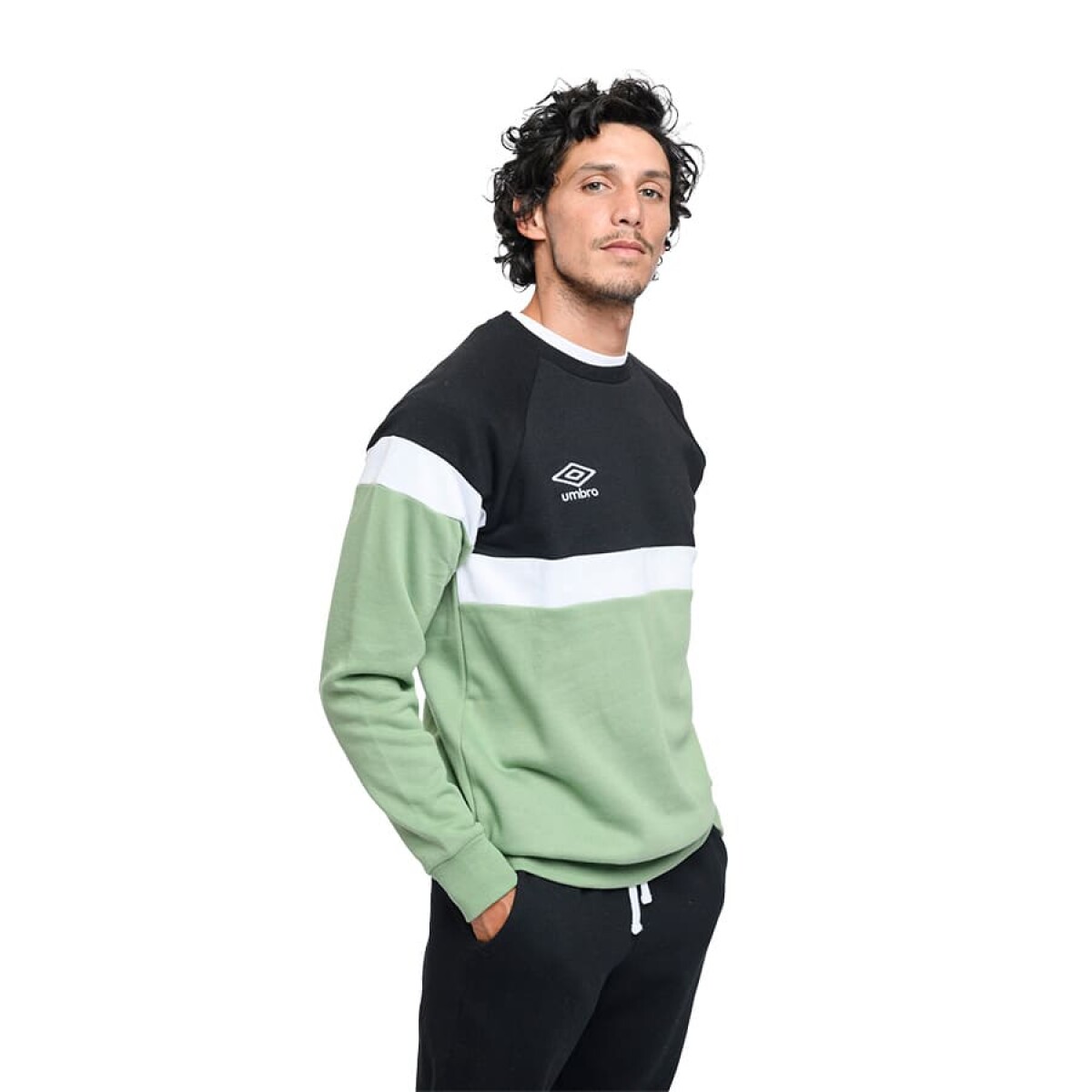 Buzo Umbro Sunset de Hombre - 20105974 - Negro-verde 