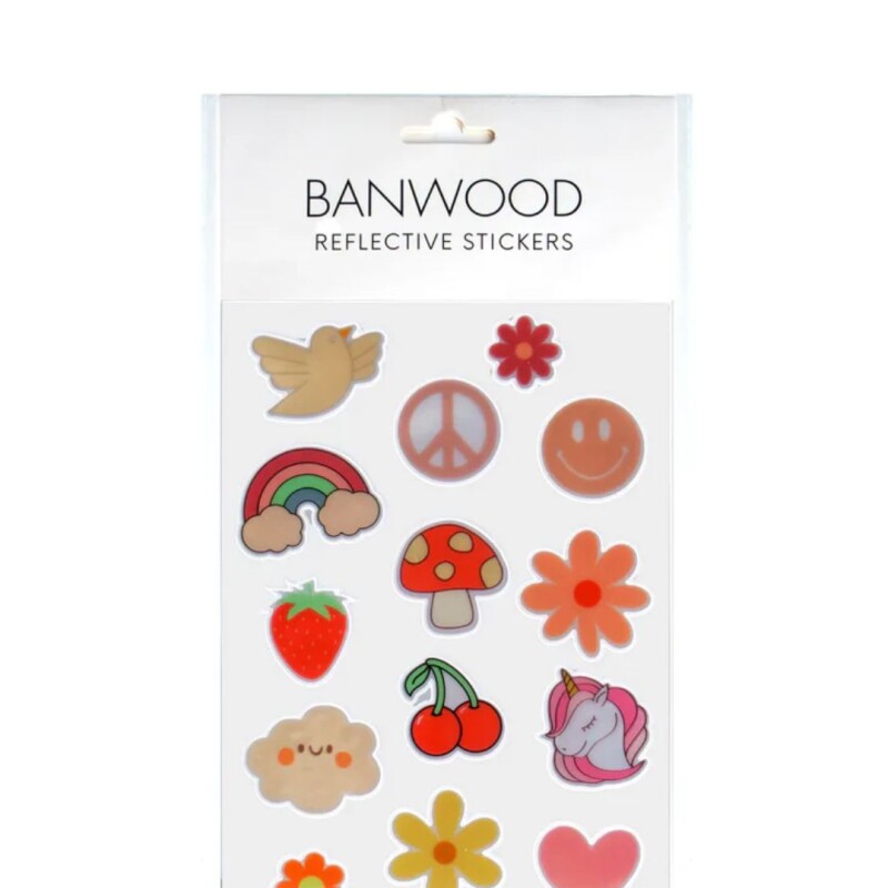 Stickers reflectivos para Casco Unicornios/Flores Banwood Stickers Reflectivos Para Casco Unicornios/flores Banwood