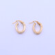 Aros oro 18k ovalados chatos. Aros oro 18k ovalados chatos.