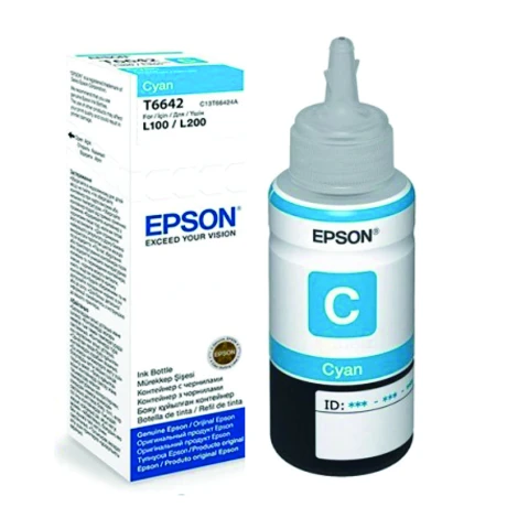 Botella de Tinta Epson a Granel 70ML Color Cyan 001