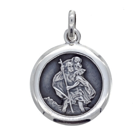 Medalla religiosa de plata 925, SAN CRISTOBAL. Medalla religiosa de plata 925, SAN CRISTOBAL.