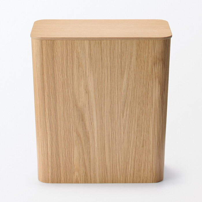 Papelera Oslo de madera con soporte de metal Papelera Oslo de madera con soporte de metal