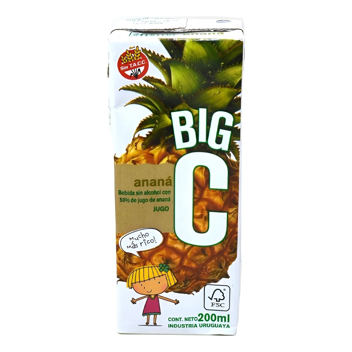 Jugo Big C Sabor Anana 200CC 