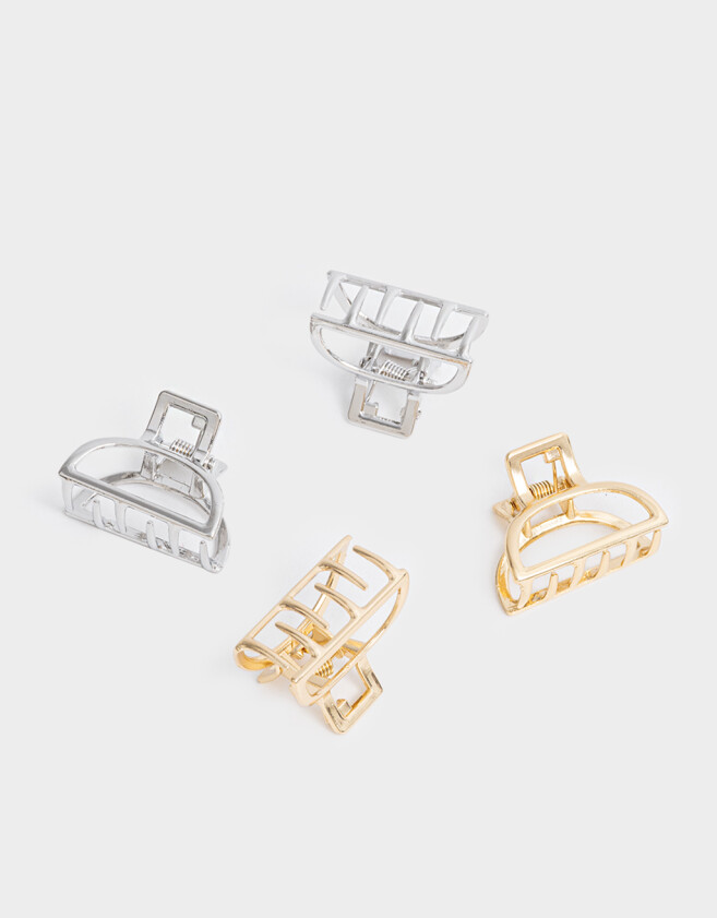 Broches Sets Metallic Set De Broches - Combinacion Bicolor