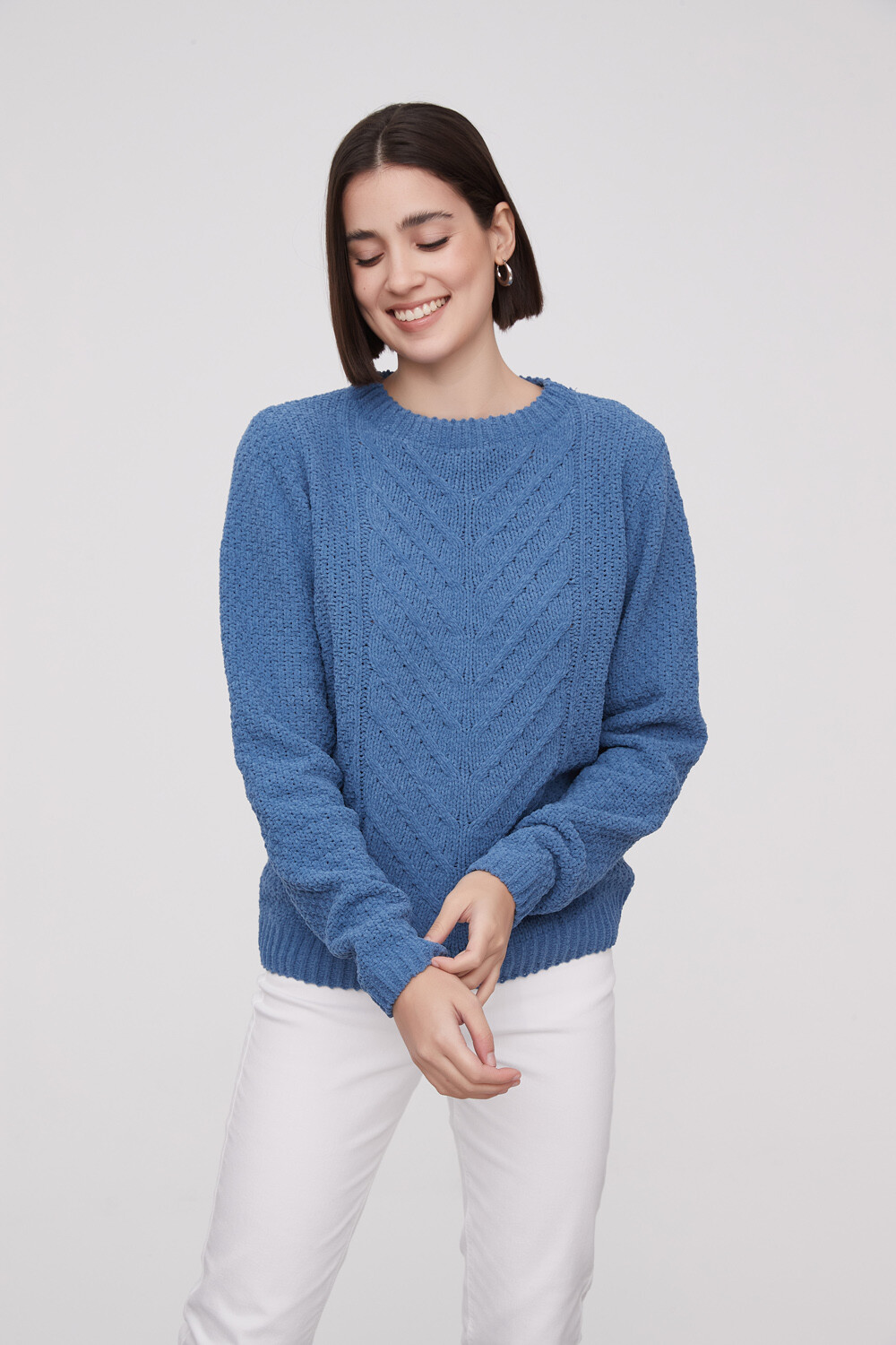 Sweater Allora Azul Grisaceo