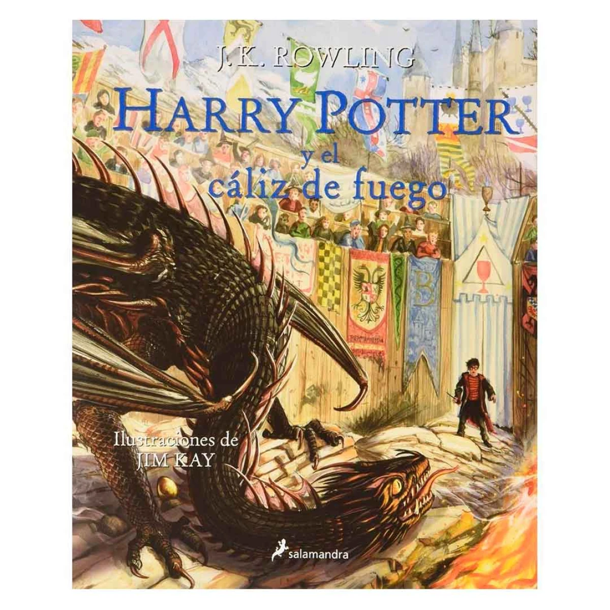 Libro Harry Potter y El Cáliz de Fuego con Ilustraciones 