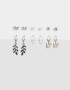 Aros Sets Con Mariposas Set De Aros Con Mariposas - Plateado