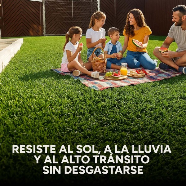 Césped Sintético 5 M2 Pasto Artificial Rollo Decoración Color Verde