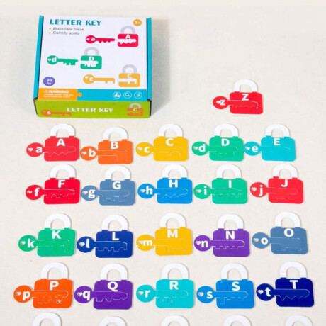 Juego de encastre llaves y candados Letras