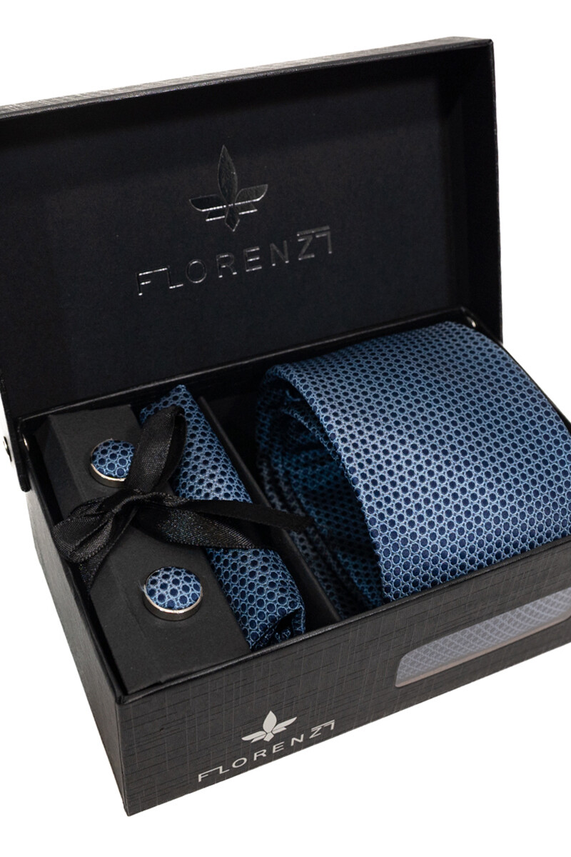 Set Corbata, pañuelo y gemelos DENIM