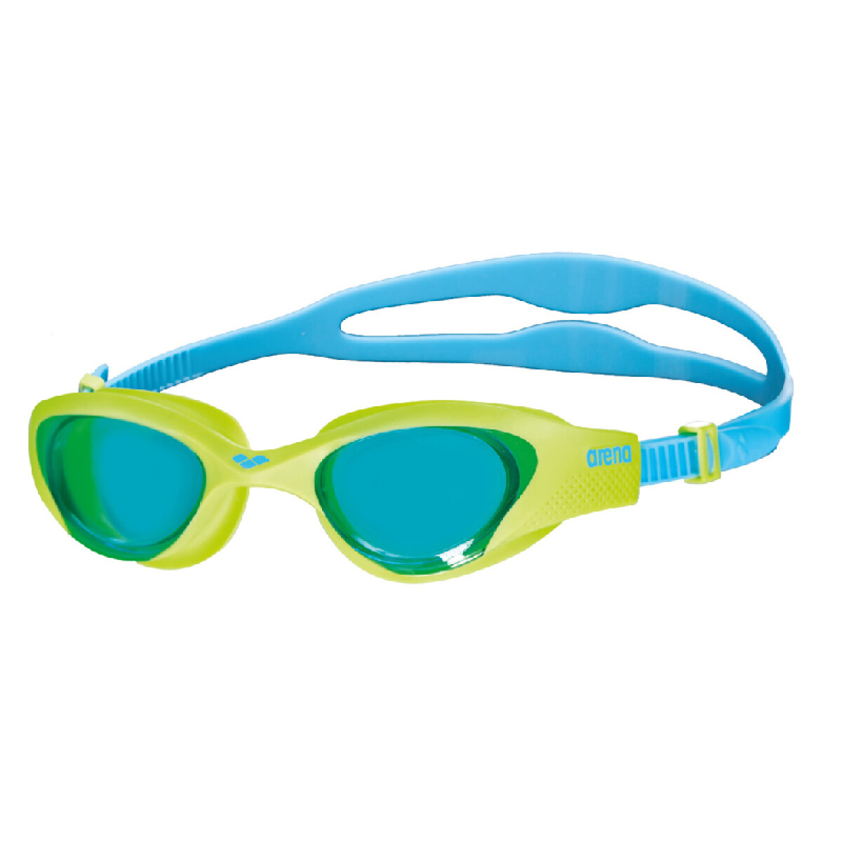 Lentes De Natacion Para Niños Arena The One Junior Goggles (6 a 12 años) - Azul y Verde 