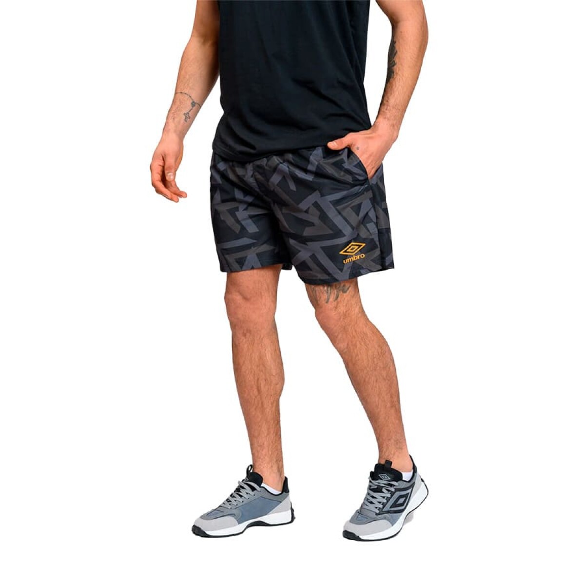 Short Umbro de Baño Ray de Hombre - 20106275 - Negro 