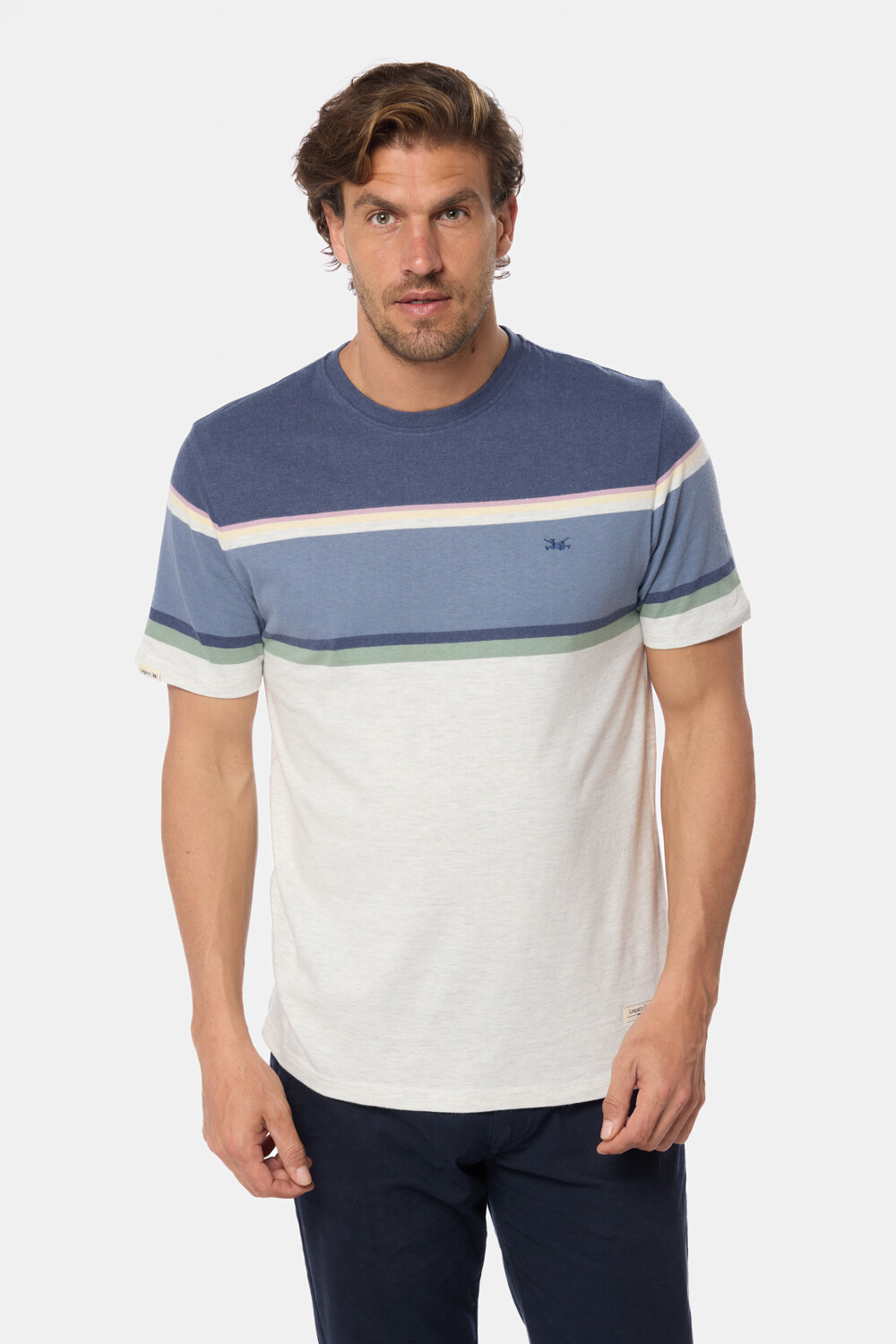 REMERA RAYADA Gris