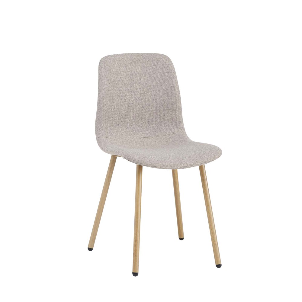 SILLA DE COMEDOR METAL-Y-TELA MARRON CLEO