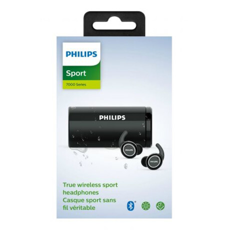 Philips - Auriculares Nalámbricos TAST702BK/00 - Bluetooth. 6MM. Li-po. 6 Horas de Reproducción. 001