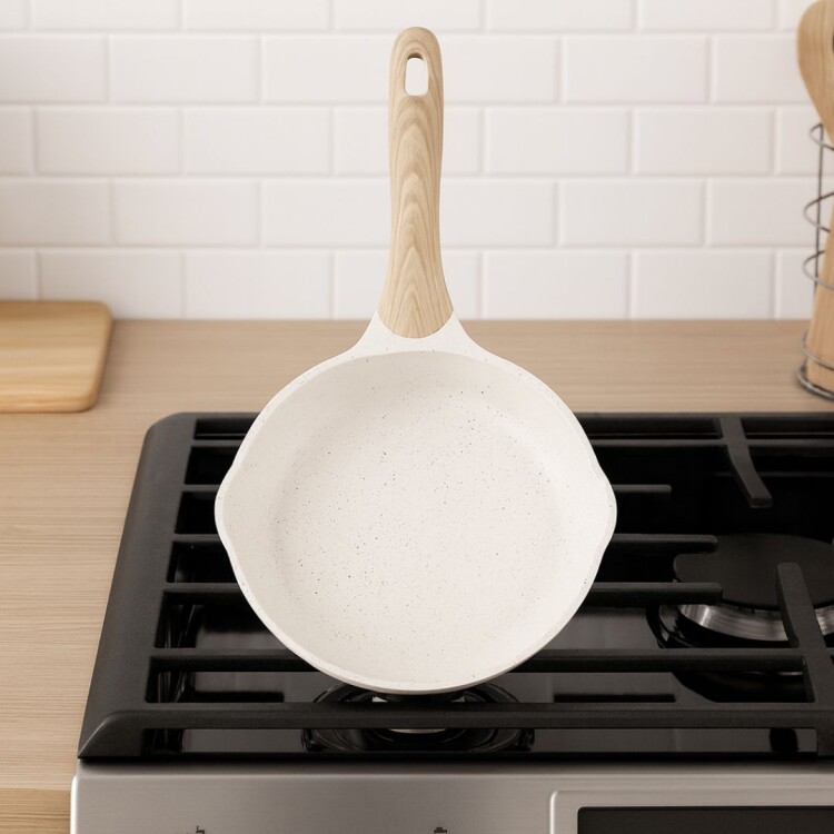 SARTEN ANTIADHERENTE CUORI CUCCINA 24CM BEIGE