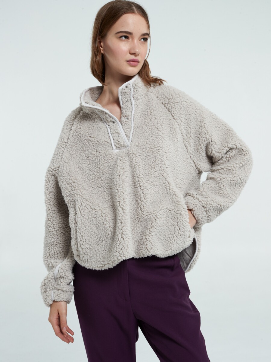 PLUSH SHERPA SNAP PULLOVER 