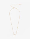 Cadena Corta con Dije Strass Collar Con Dije Cubic Zirconia - Dorado