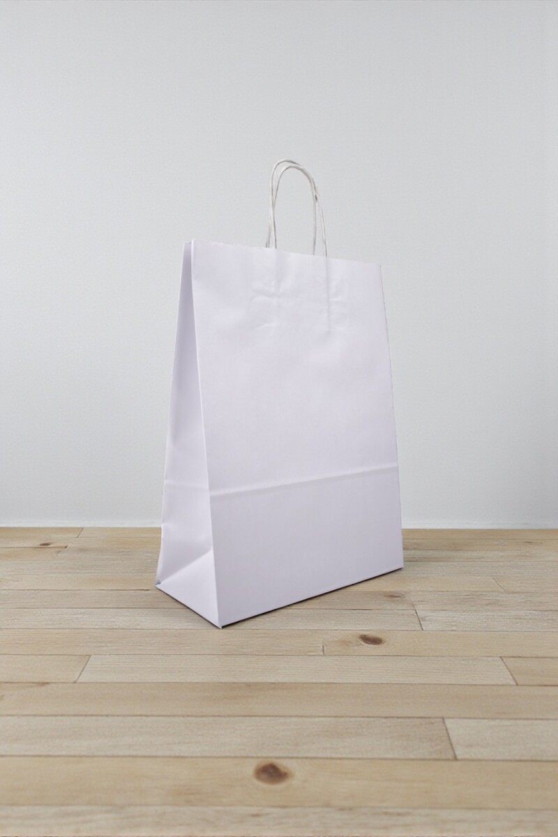 Bolsa lisa luna 22x10x30 cm - BLANCO 