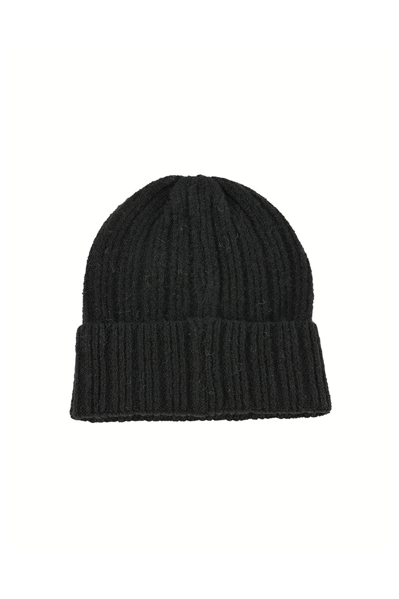 Gorro de pompón Negro