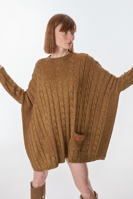 Sweater Oceano Camel Lurex