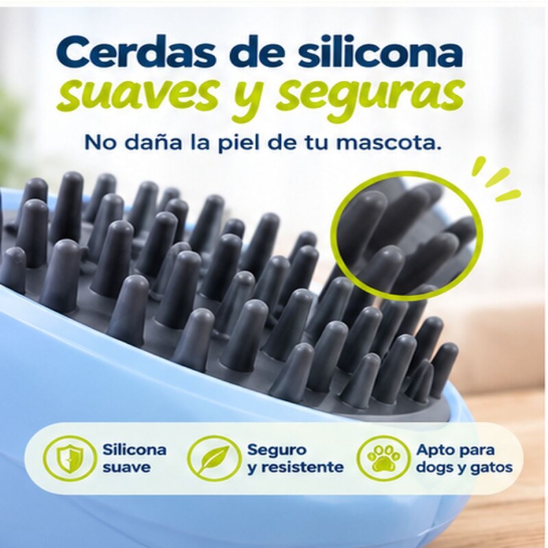 PEINE CEPILLO VAPOR PARA PERROS Y GATOS CON USB RECARGABLE PEINE CEPILLO VAPOR PARA PERROS Y GATOS CON USB RECARGABLE