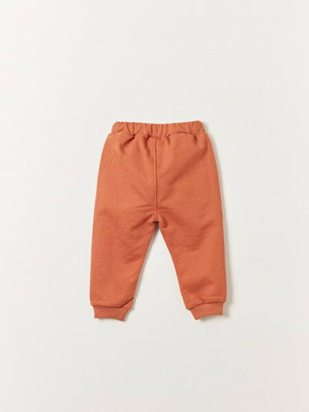 Pantalón deportivo combinado Terracota