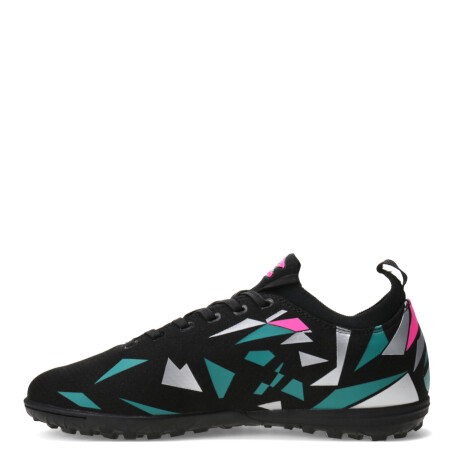 Championes de Fútbol Hombre Umbro Hit Tf Negro - Fucsia - Celeste