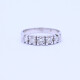 Anillo oro 18k blanco y brillantes engarce 4 puntas. Anillo oro 18k blanco y brillantes engarce 4 puntas.