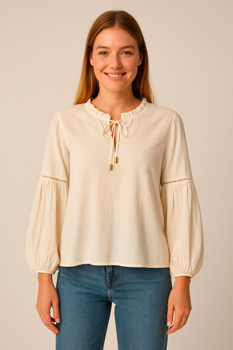 Blusa Bica Crudo / Natural