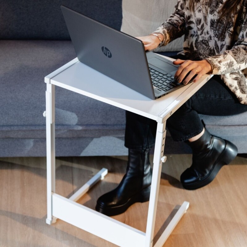 Mesa de arrime para sillón o cama Blanco