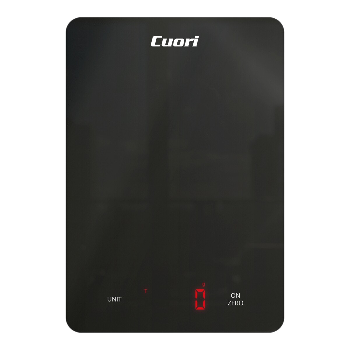 Balanza De Cocina Cuori Recargable Negra Max 10kgs 