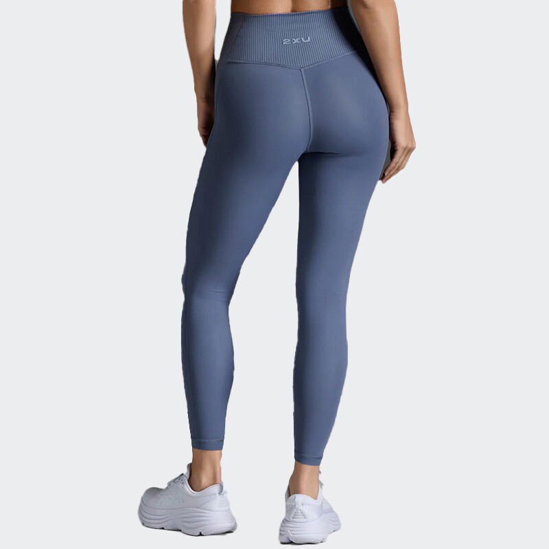 Calza 2XU Ribbed Hi-Rise Compression Azul