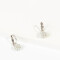 Aros Colgantes Cortos Perlas Aros Colgantes Con Perlas - Plateado