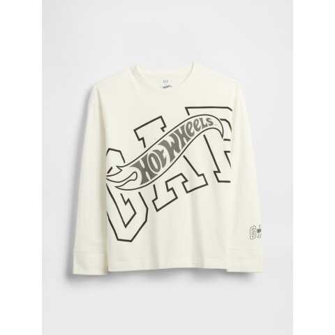 V-JPN LS HW GAP GR TEE NEW OFF WHITE