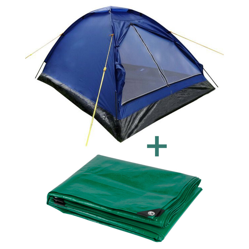 Combo Carpa Monodome Arye 2/3 personas + Lona 3x4 mts Combo Carpa Monodome Arye 2/3 personas + Lona 3x4 mts