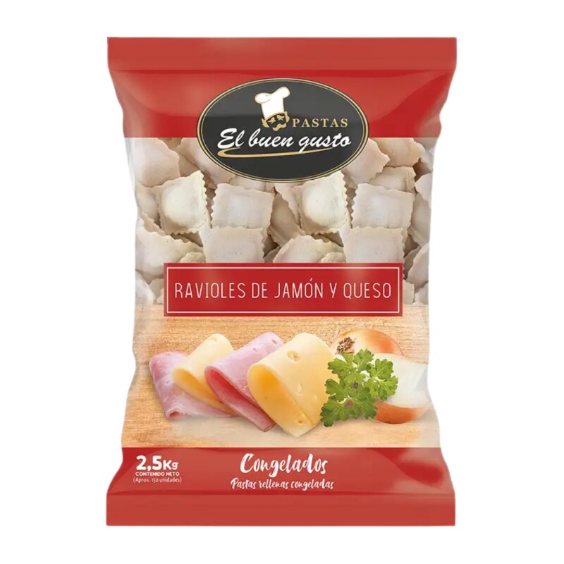 RAVIOLES DE JAMON Y QUESO EL BUEN GUSTO 2.5KG RAVIOLES DE JAMON Y QUESO EL BUEN GUSTO 2.5KG