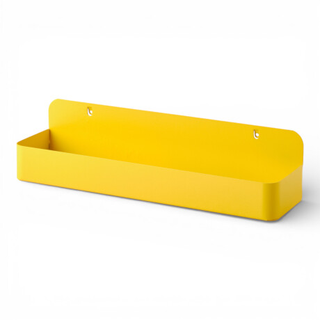 Caja cuadrada grande para panel perforado pegboard metálico Amarillo