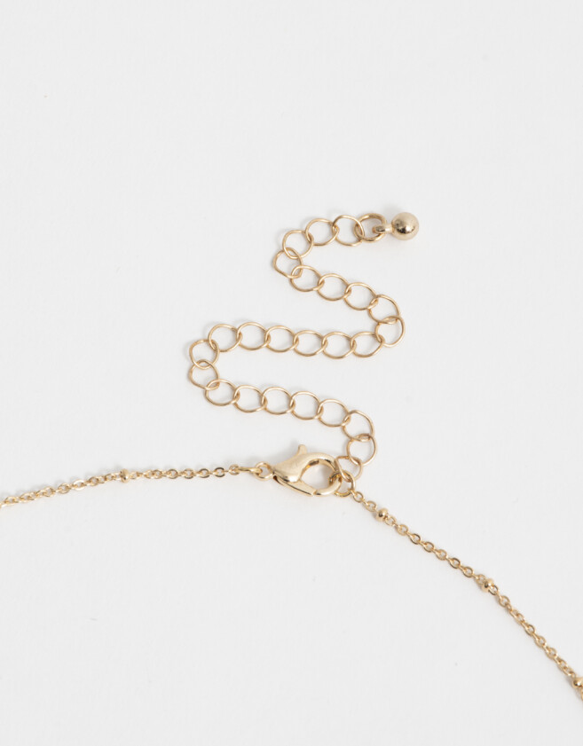 Cadena Corta con Dije Birthflowers Cortos Con Birthflowers - Dorado