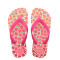 Sandalias Infantiles Havaianas Hav.Kids Flores Blanco - Rosado - Fucsia