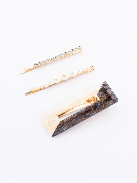 SET PINZAS X 3 DORADO
