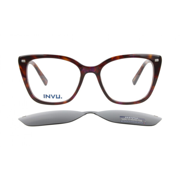 INVU Clip-On 42403B col Brown purple polarizado Invu Clip-on 42403b Col Brown Purple Polarizado