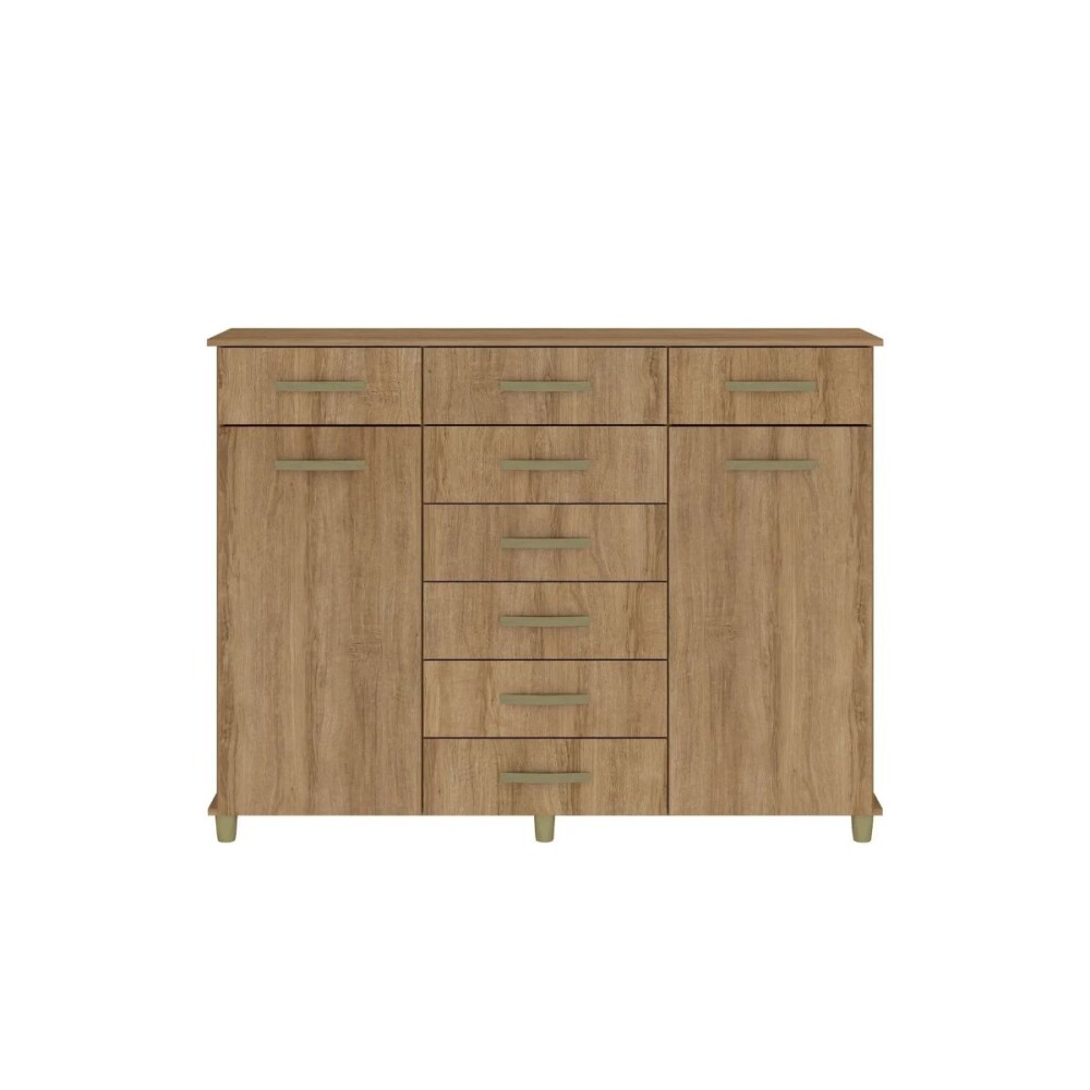 CÓMODA CAJONERA - 8 CAJONES 2 PUERTAS MIEL