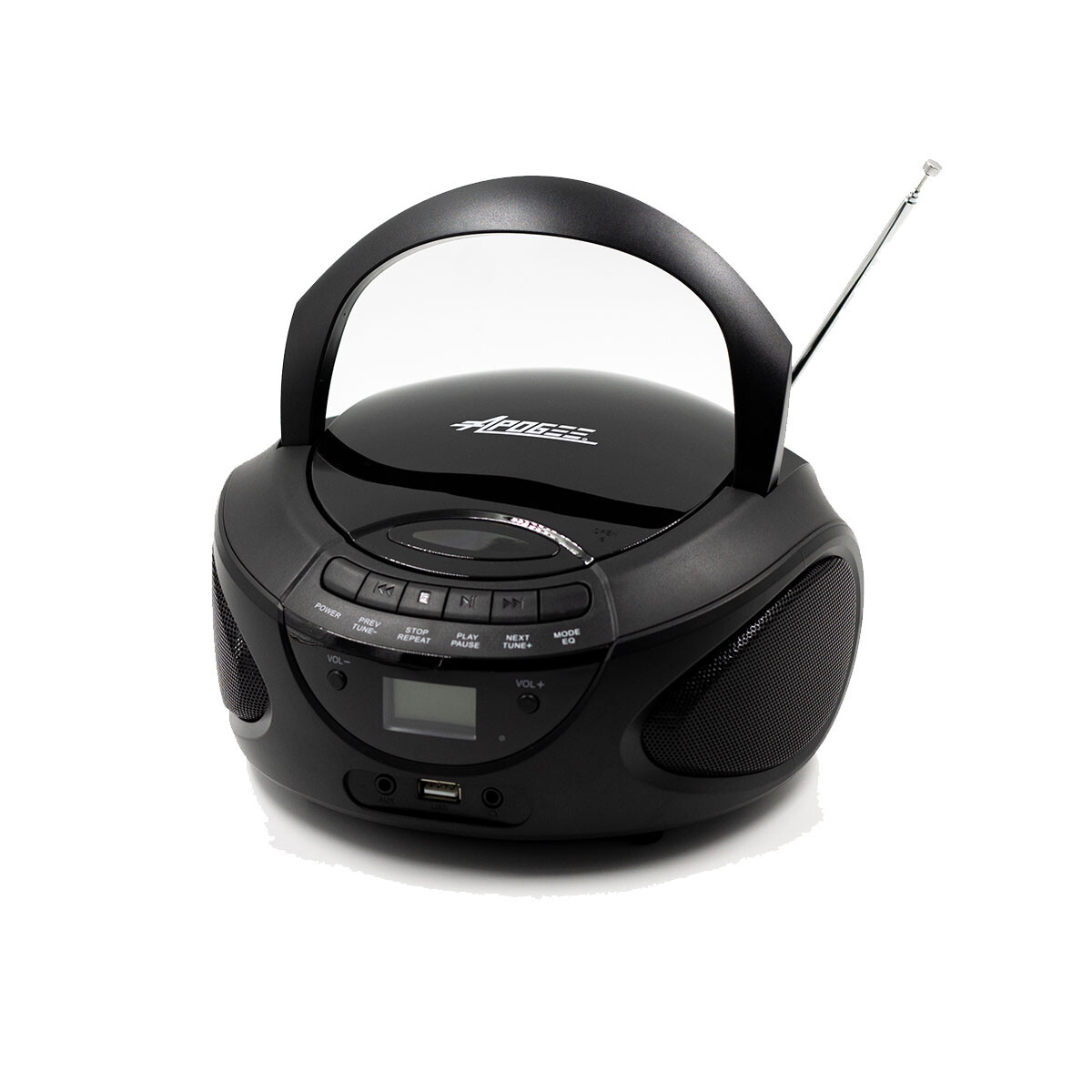 Radio Portátil Apogee Vt839 Fm/am Cd Usb Mp3 Y Bt 