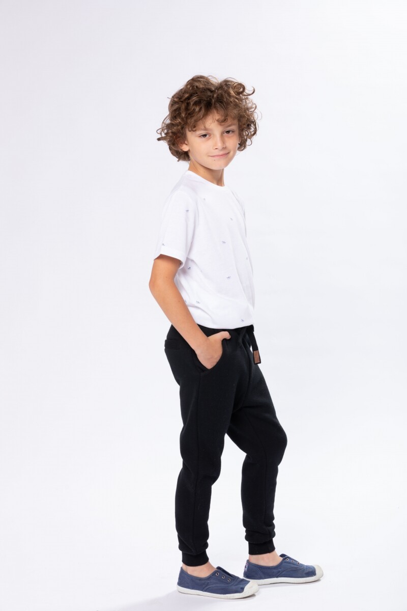 PANTALÓN DEPORTIVO CON PUÑO - Negro 