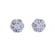 Caravanas antiguas oro 18k 2 tonos con brillantes. Caravanas antiguas oro 18k 2 tonos con brillantes.