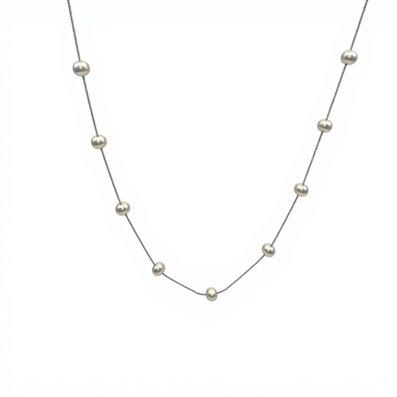 Cadena Bolitas/Perlas de Rio- Plata 925 - Sin Piedra - CD3522 sinpiedra